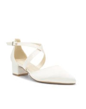 Paradox London Blanche Wide Bridal Heel