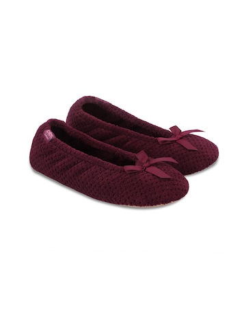 totes Isotoner Womens Popcorn Ballet Slippers