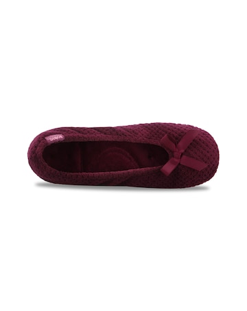 totes Isotoner Womens Popcorn Ballet Slippers