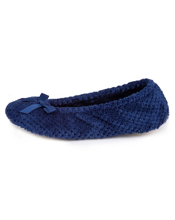 totes Popcorn Terry Ballet Slipper