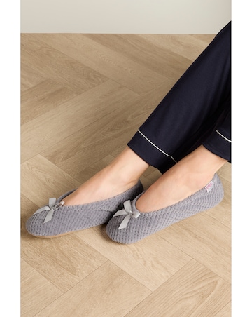 totes Isotoner Womens Popcorn Ballet Slippers