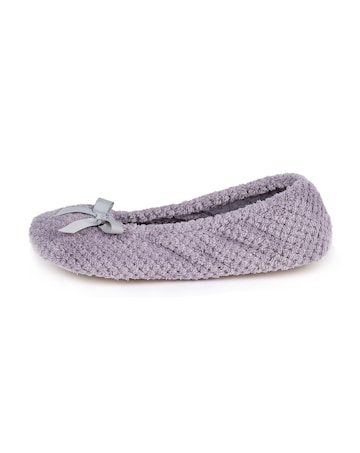 totes Popcorn Terry Ballet Slipper