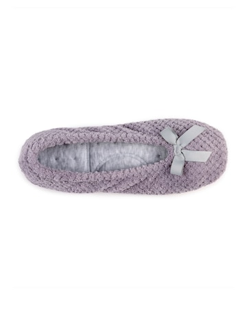 totes Popcorn Terry Ballet Slipper