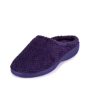 Totes Ladies Popcorn Terry Mule Slippers
