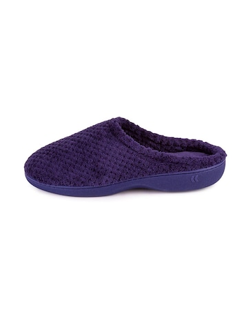 Totes Ladies Popcorn Terry Mule Slippers