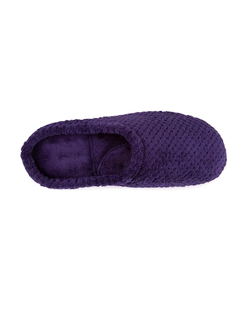 Totes Ladies Popcorn Terry Mule Slippers