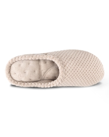 Totes Ladies Popcorn Terry Mule Slippers