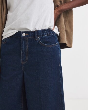Dark Blue Authentic Denim Long Shorts