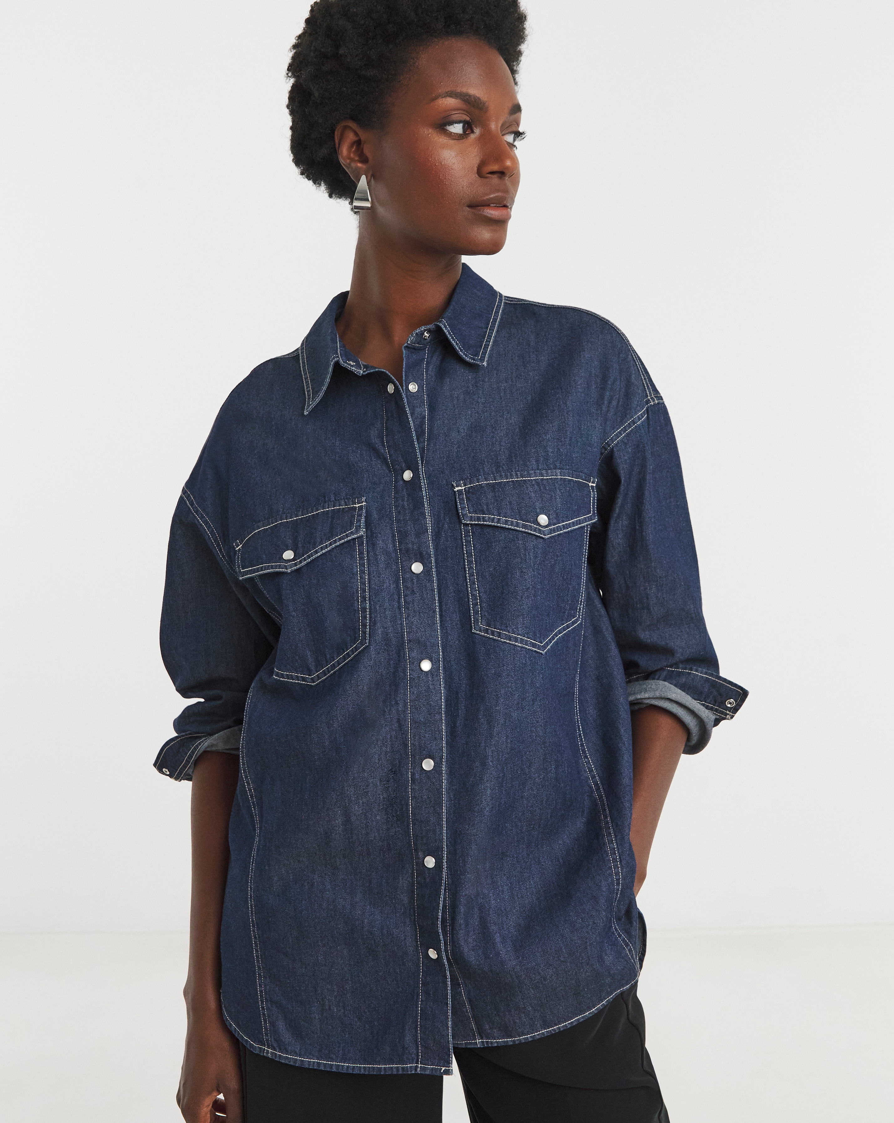 Relaxed Denim Shirt
