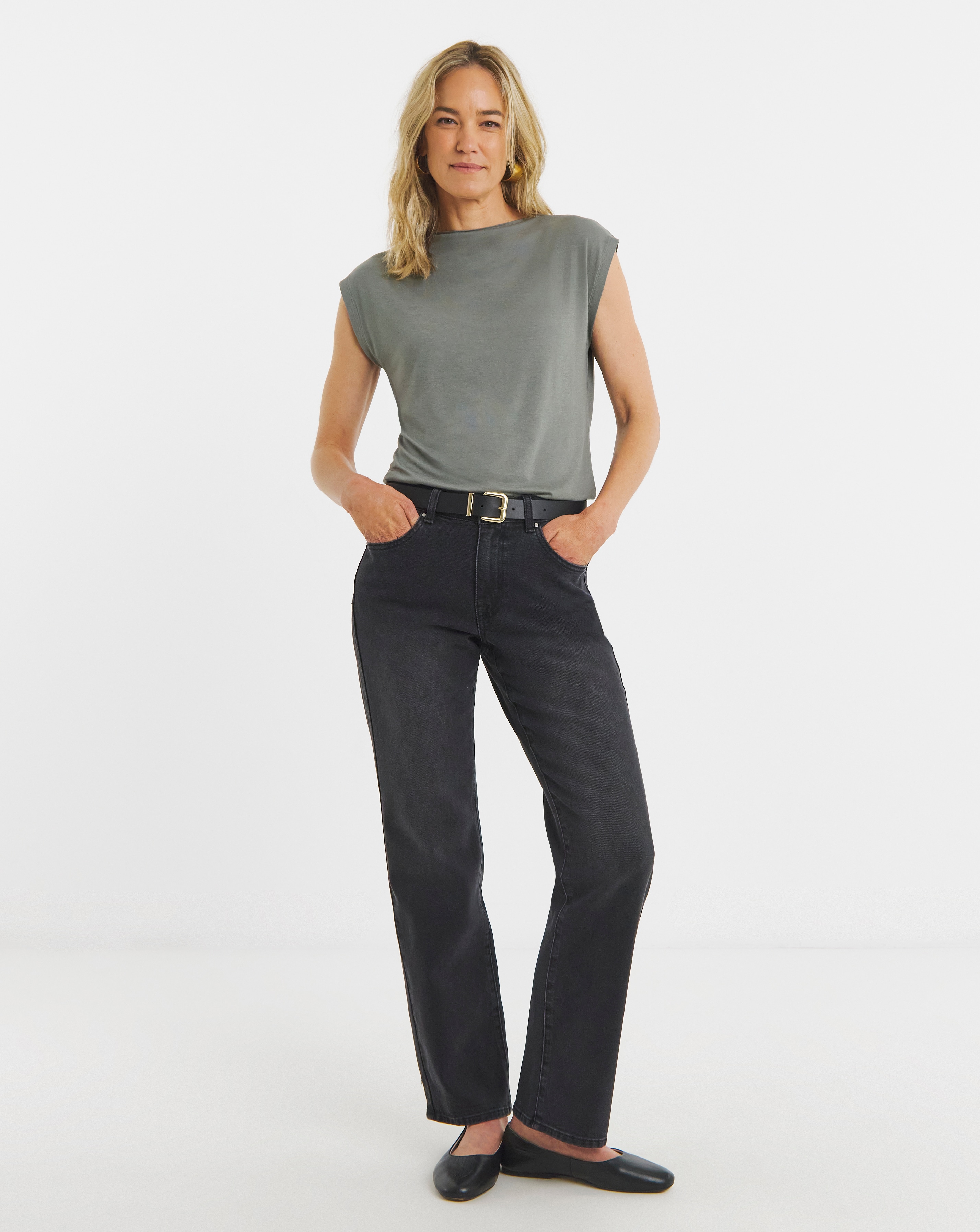 Authentic Straight Leg Jeans