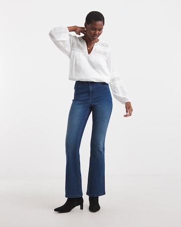 Mid Blue Superstretch Bootcut Jeans