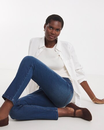 Mid Blue Superstretch Slim Jeans
