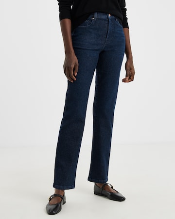 Dark Blue Magisculpt Straight Leg Jeans