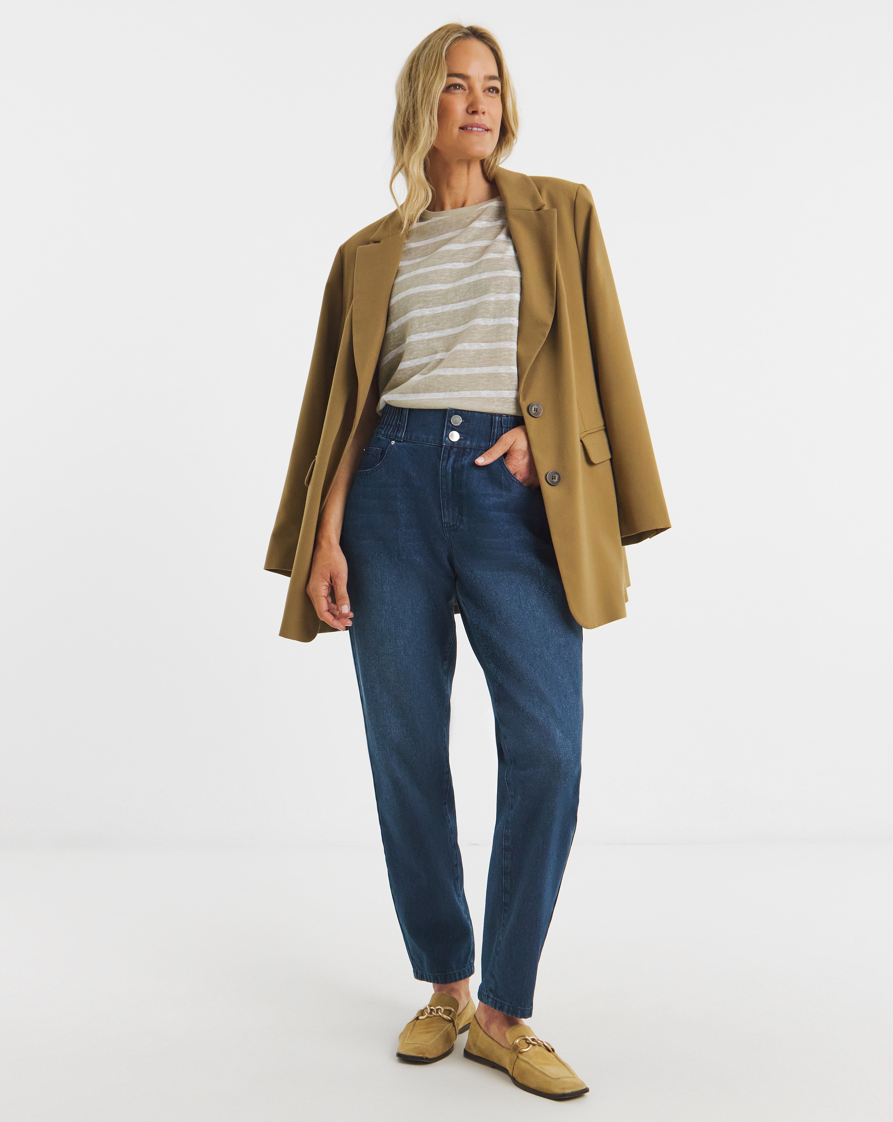 Elasticated Tapered Jean