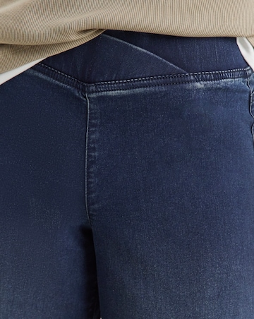 Dark Blue Retreat Wide Leg Jegging