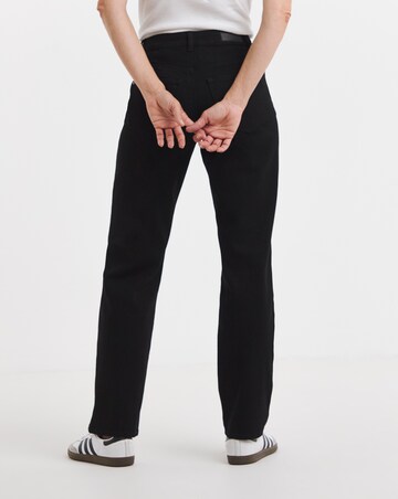 Black Authentic Relaxed Straight Leg Jeans