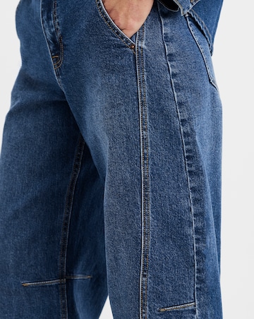 Dark Blue Authentic Barrel Leg Jeans
