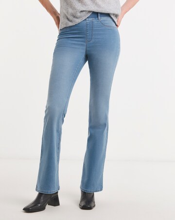 Light Blue Stretch Bootcut Jeggings