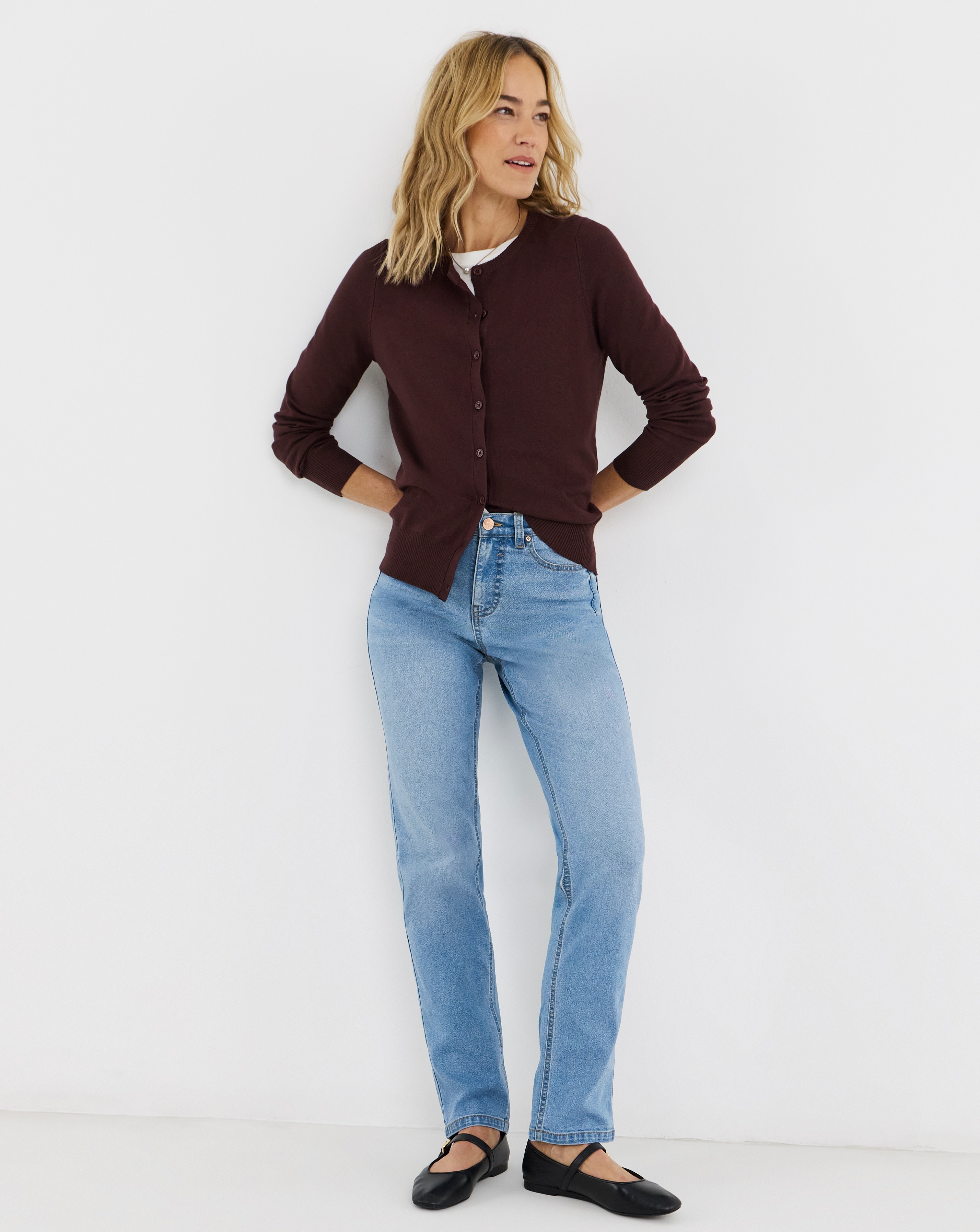 Light Blue 24/7 Straight Leg Jeans