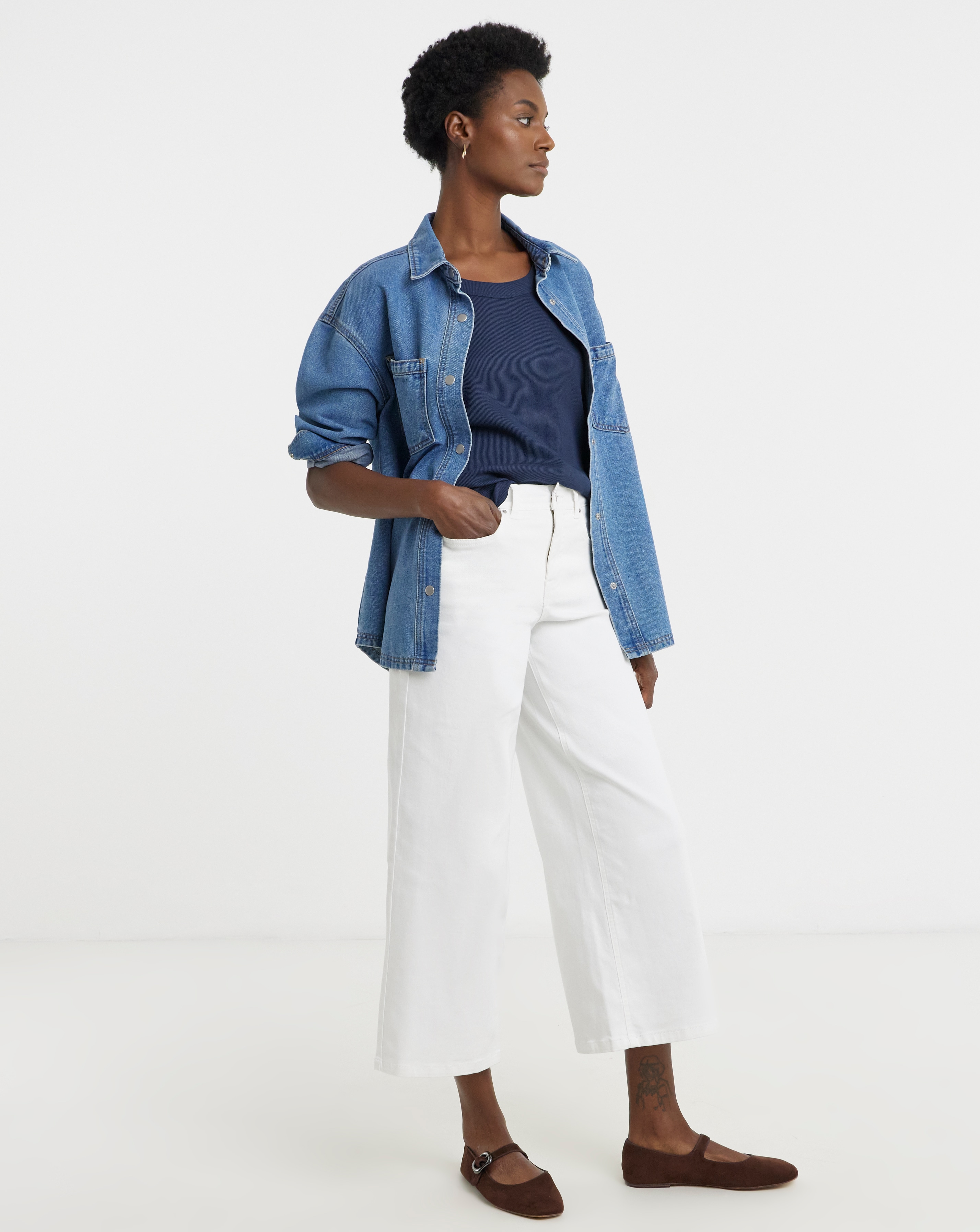 New In - 24/7 Wide Crop Jean