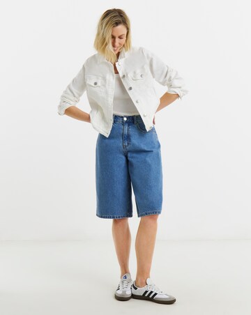 White Ultimate Stretch Denim Jacket