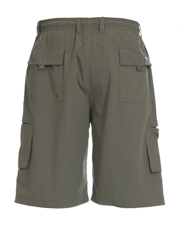 D555 Big & Tall Nick Cargo Short with Shaped Leg Pockets - Khaki