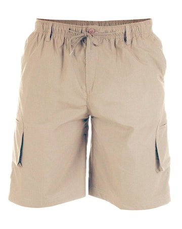 D555 Big & Tall Nick Cargo Short with Shaped Leg Pockets - Sand