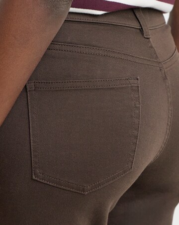 24/7 Chocolate Slim Crop Jeans
