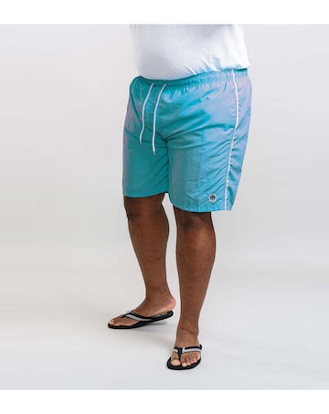 D555 Big & Tall Yarrow Full Length Swim Short - Blue