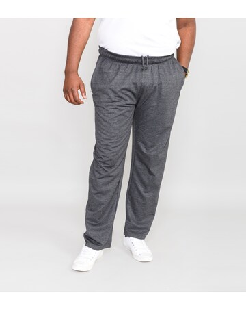 D555 Big & Tall Rory Jogging Bottom with Open Hem and Zipper Pockets - Grey