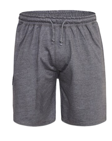D555 Big & Tall John Lightweight Cotton Cargo Shorts with Zipper Pockets - Grey