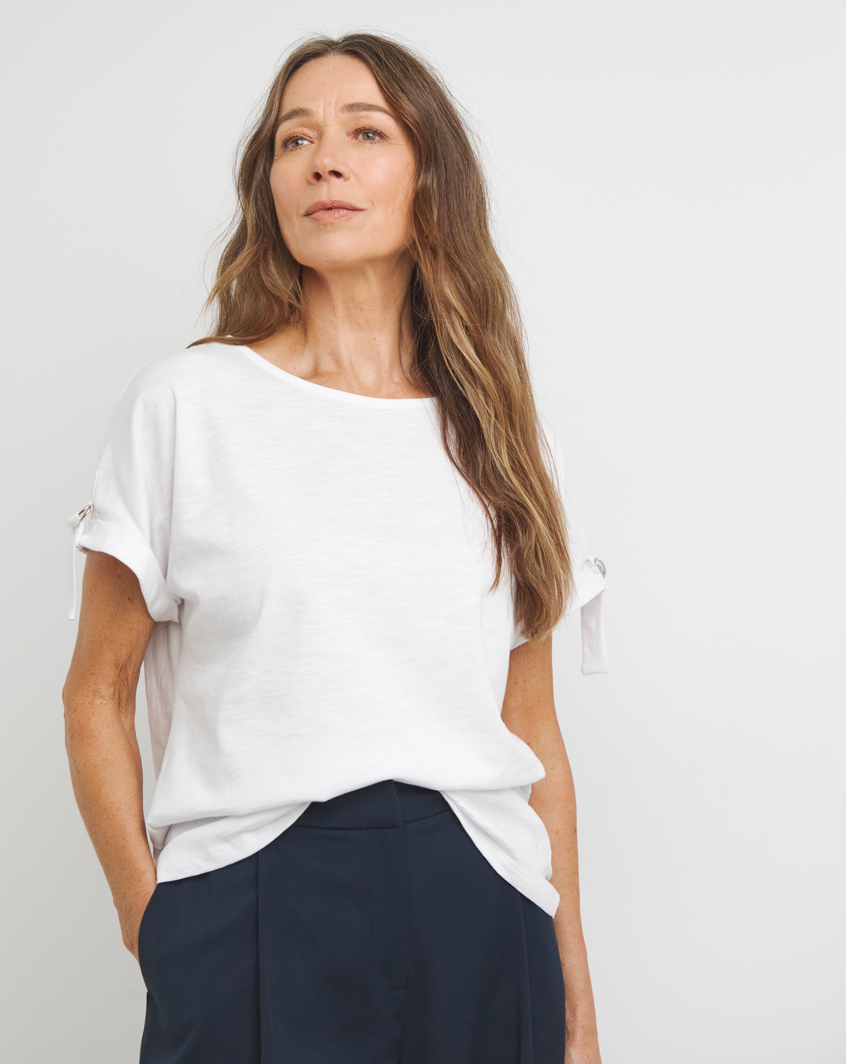 Crew Neck D Ring T-Shirt