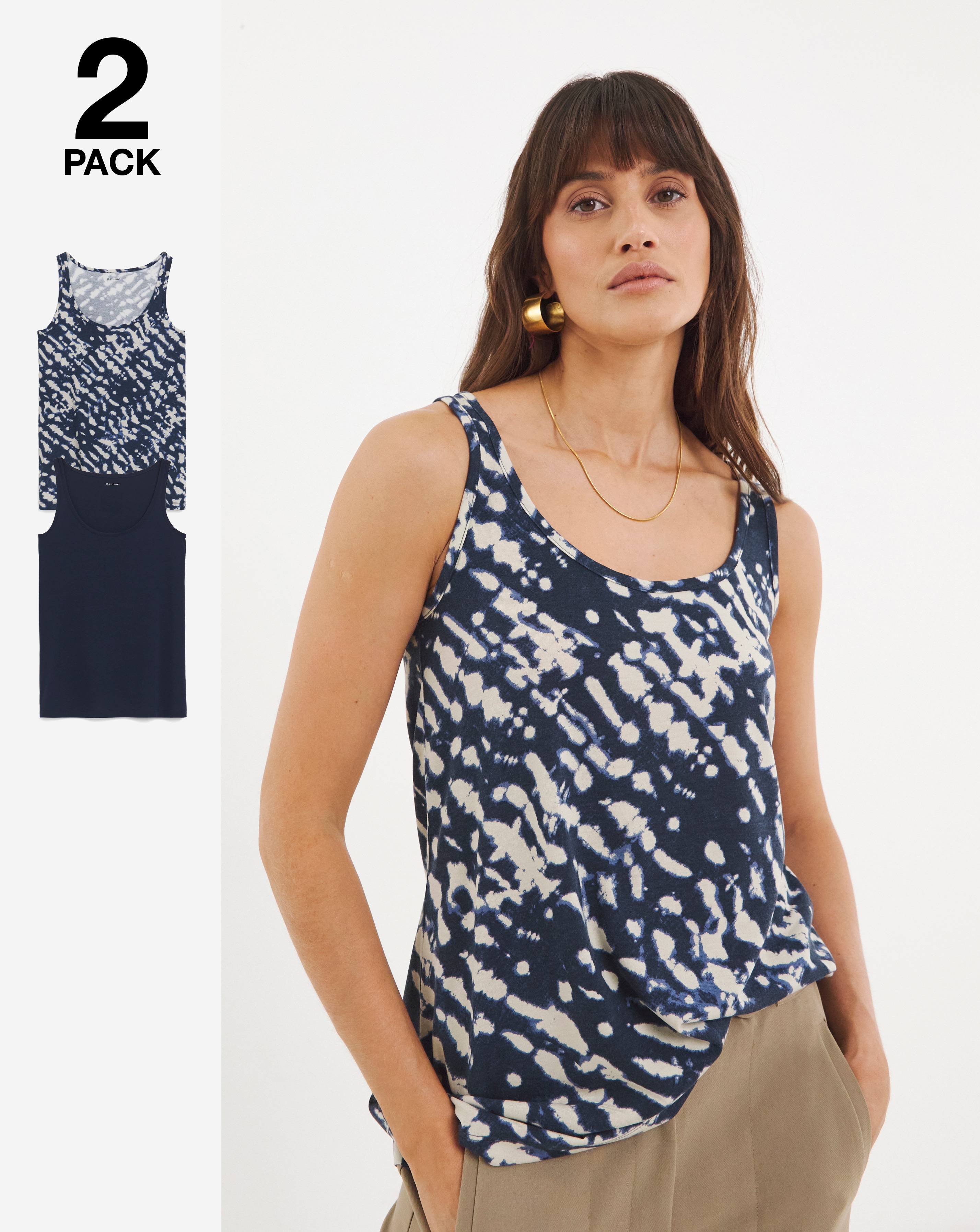 2 pack Sleeveless Swing Vests