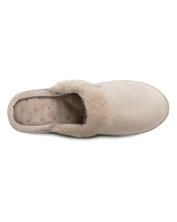totes Sparkle Velour Heeled Mule