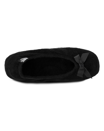 Totes Ladies Terry Ballerina Slippers