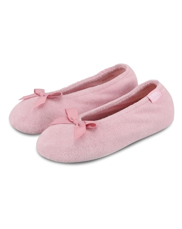 Isotoner Ladies Terry Ballerina Slippers