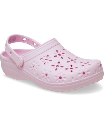 Crocs Classic Floral Cut Out Clog