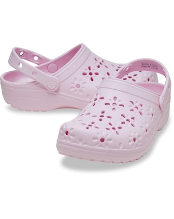 Crocs Classic Floral Cut Out Clog