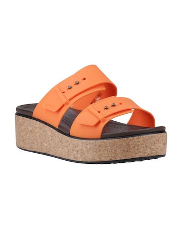 Crocs Brooklyn Buckle Low Wedge