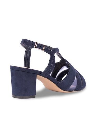 Paradox London Narelle Wide E Fit Block Heel Sandal