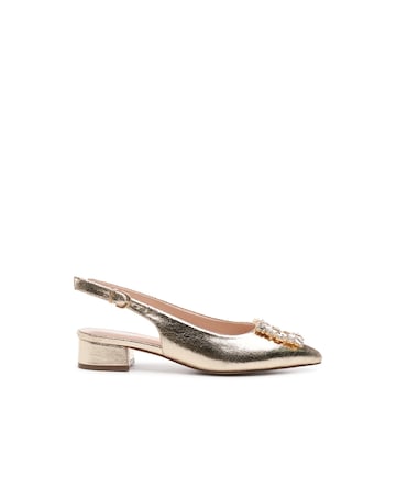 Paradox London Fortune Wide Fit Low Block Heels