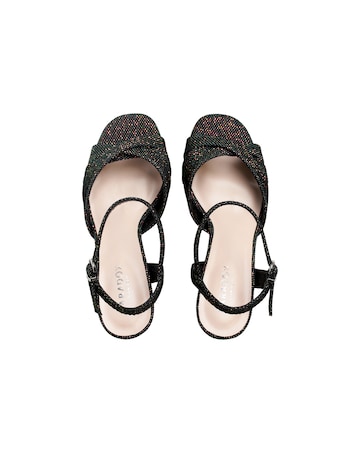 Paradox London Navarra Wide Fit Platform Heeled Sandals