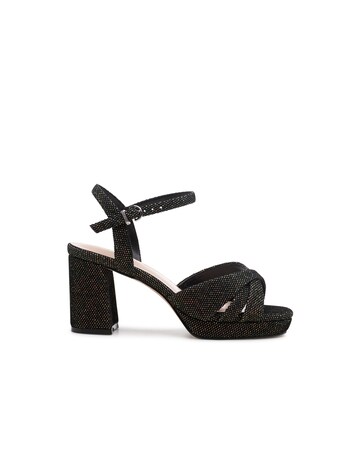 Paradox London Navarra Wide Fit Platform Heeled Sandals