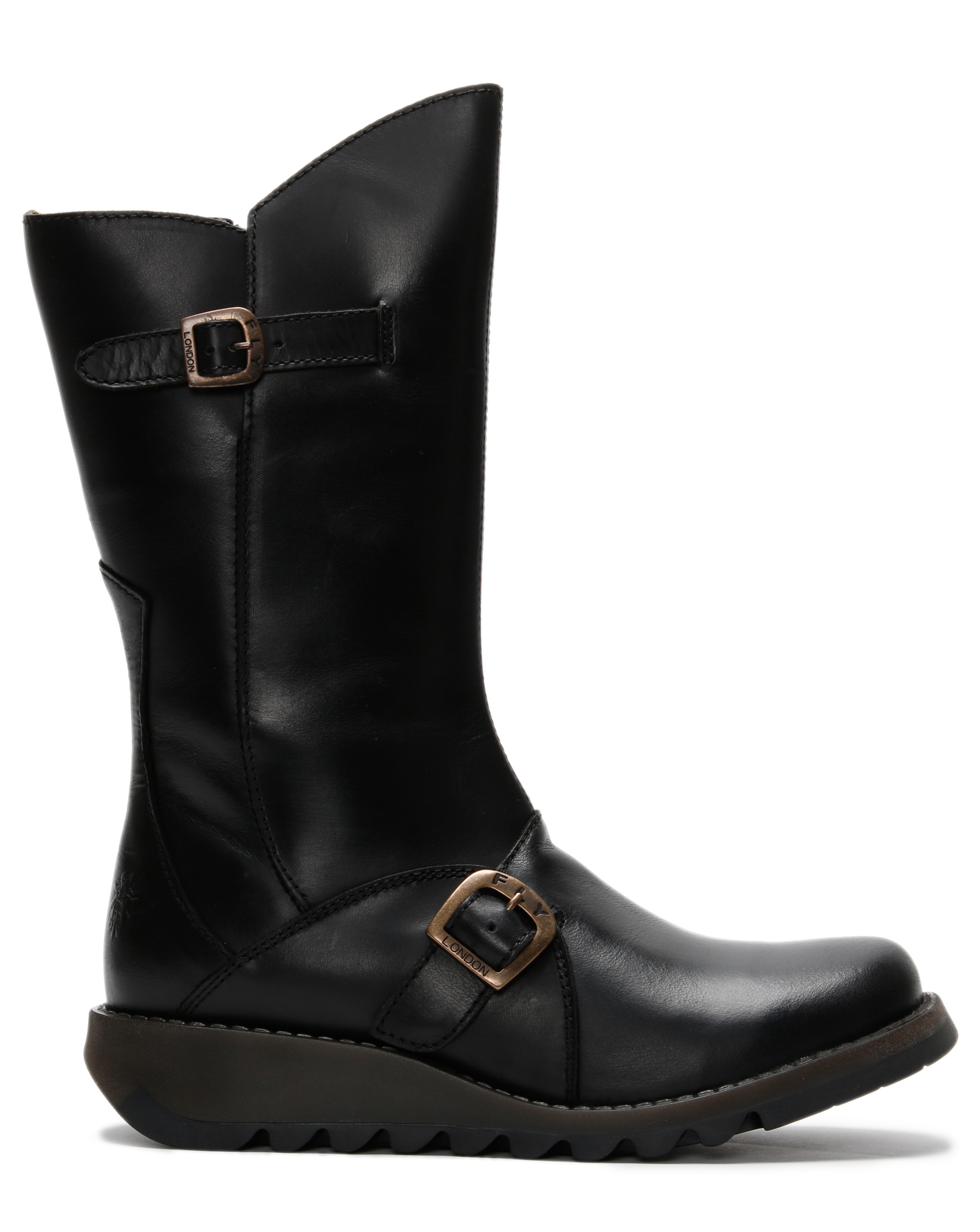 Fly London Mes II Black Calf Boots