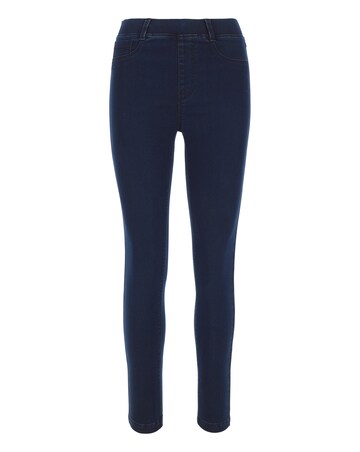 Amber Dark Indigo Pull On Skinny Jeggings