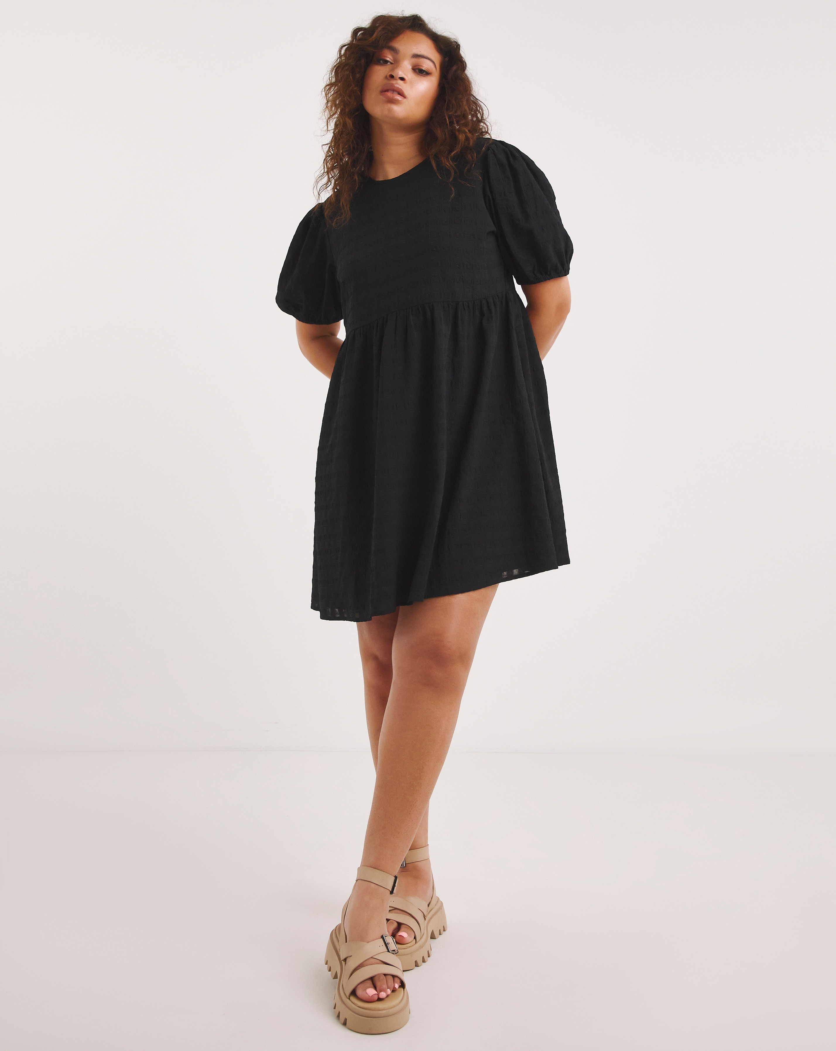 Textured Smock Dress