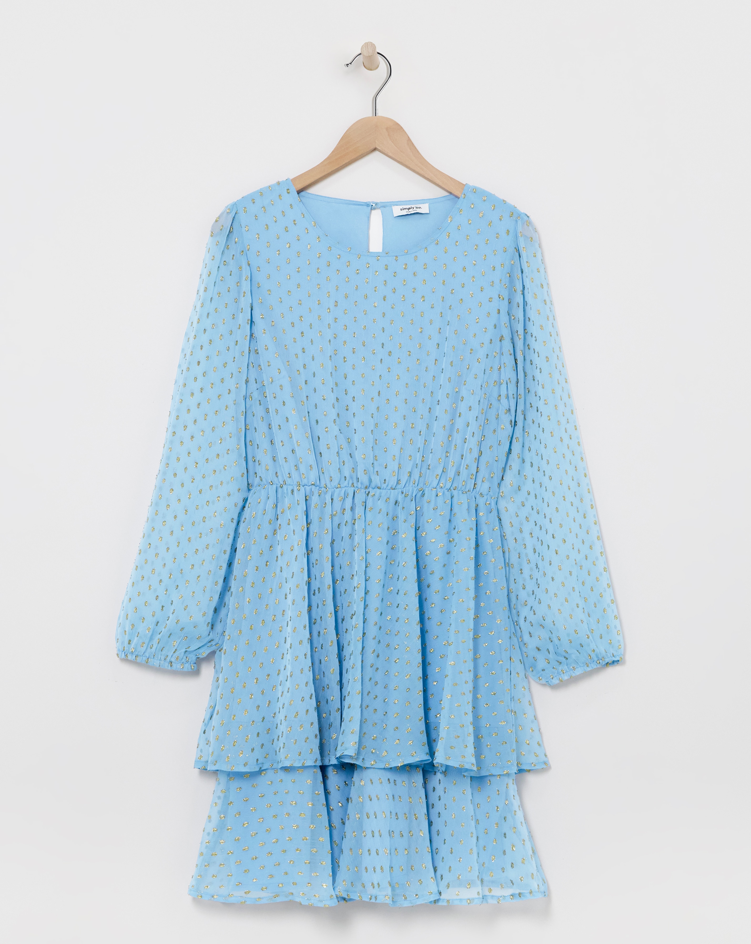 Boutique Jacquard Tiered Skater Dress