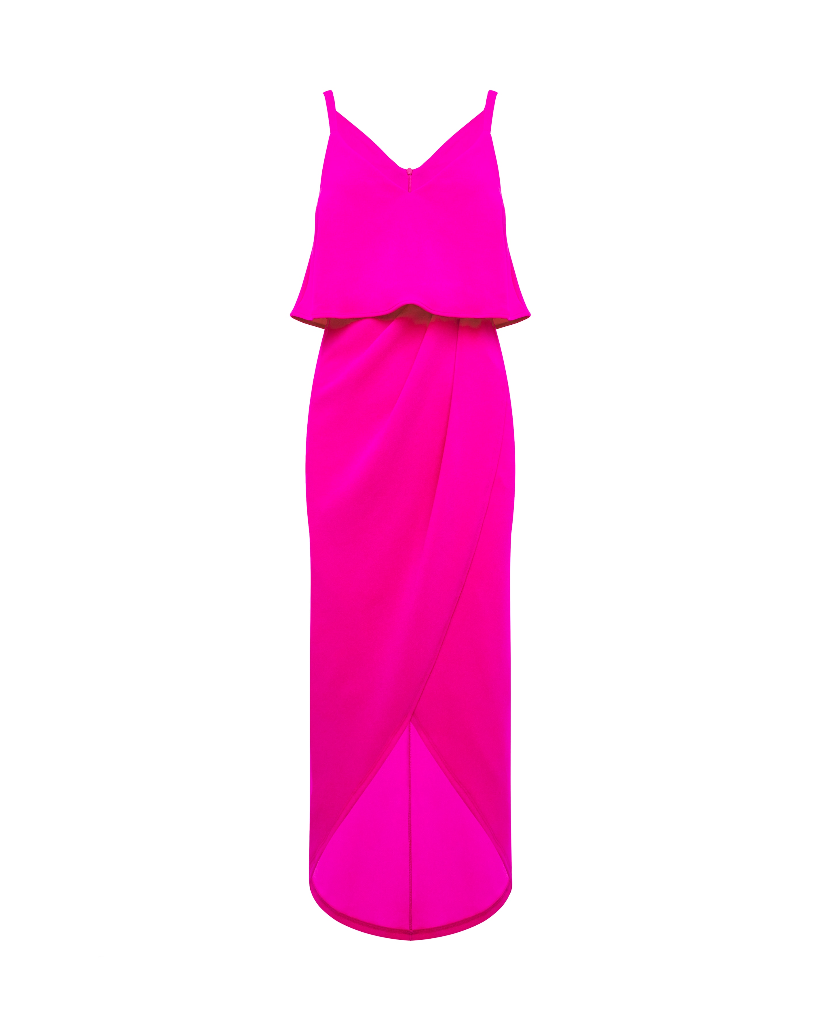 Joanna Hope Pink Overlay Midi Dress