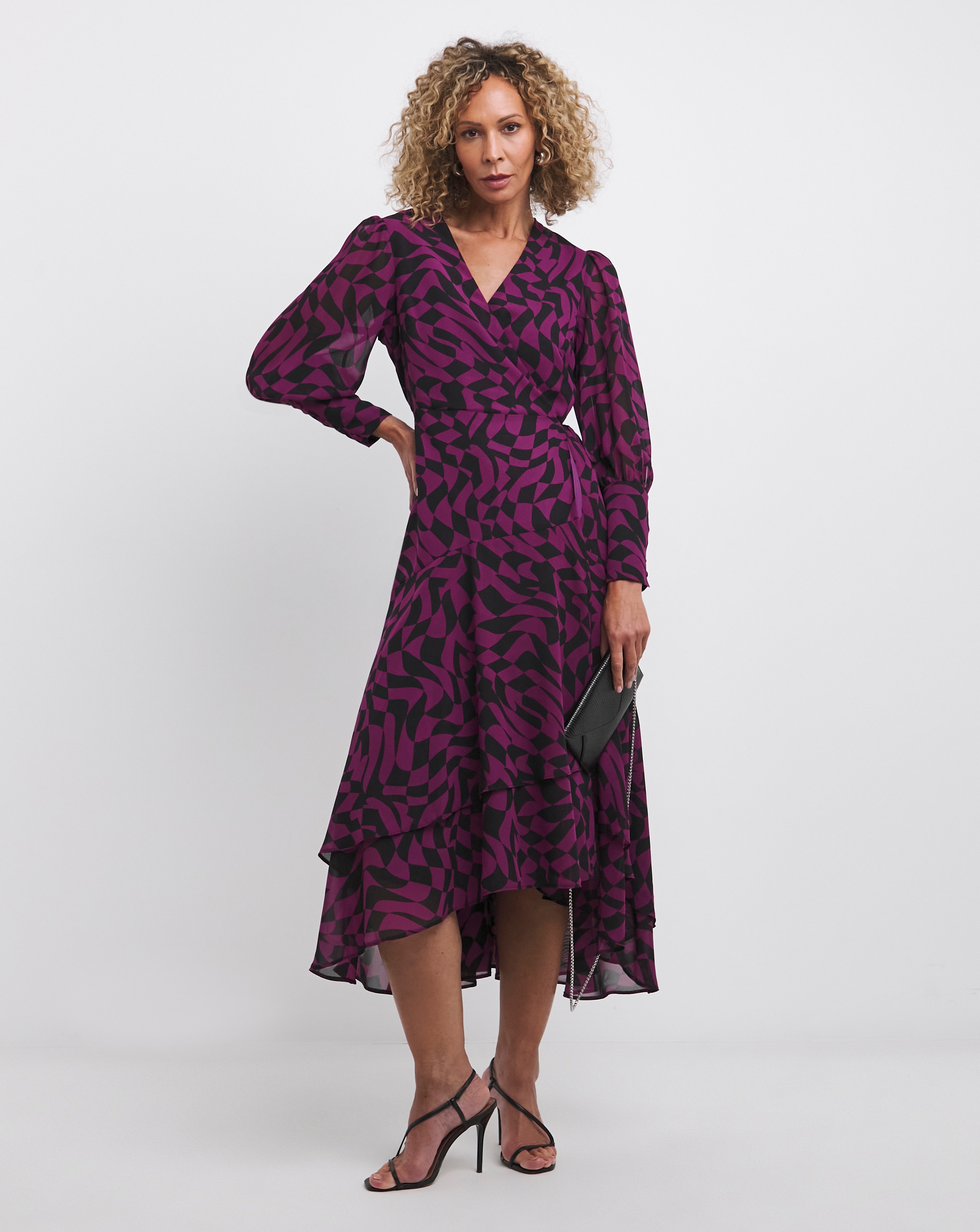 Joanna Hope Print Wrap Dress