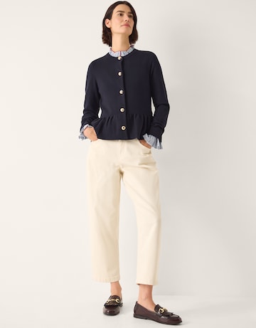 Monsoon Prune Peplum Cardigan